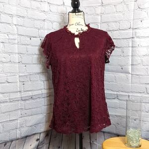 Burgundy blouse